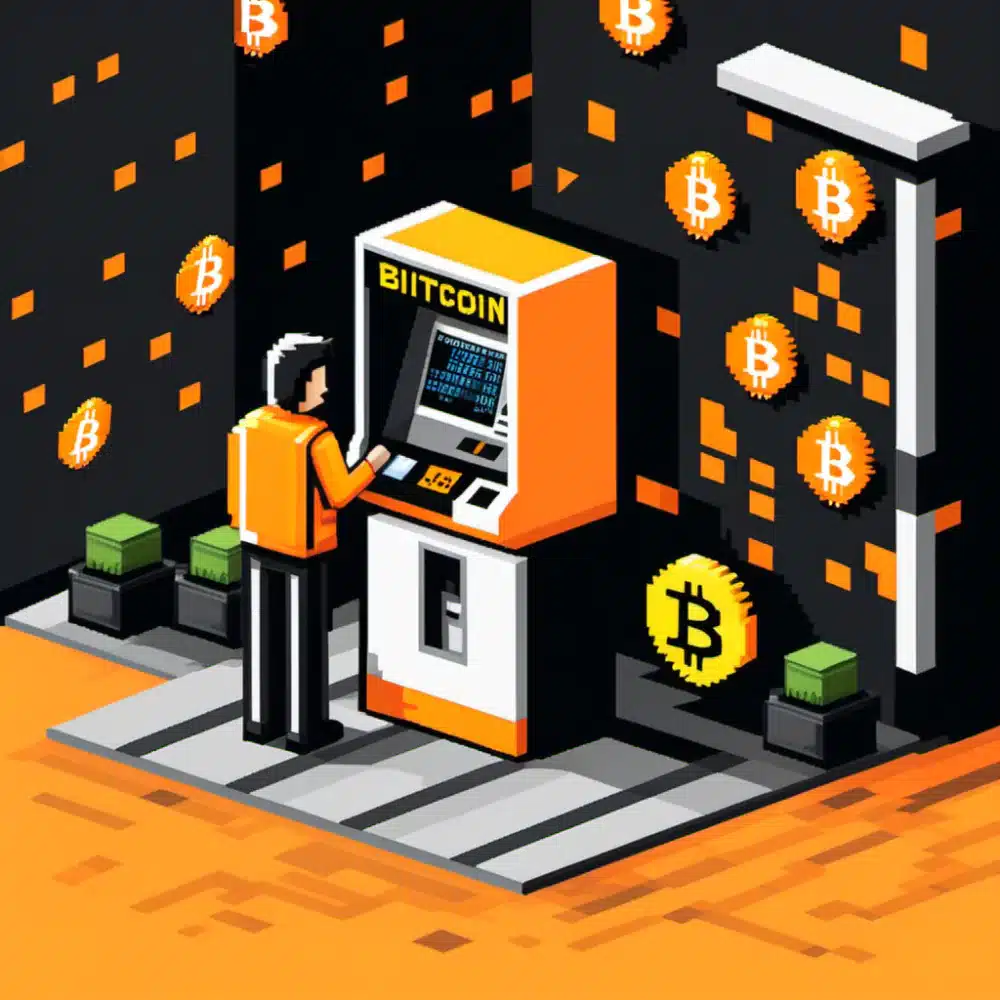customer trying to use a bitcoin atm to complete a transation